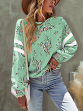 Load image into Gallery viewer, Bohemian Top | Paisley Dropped Shoulder T-Shirt
