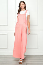 Load image into Gallery viewer, Pink Overalls | Wide Strap French Terry Overalls
