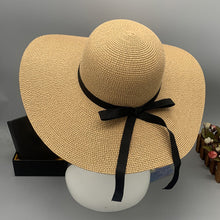 Load image into Gallery viewer, Paper Braided Wide Brim Hat
