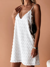 Load image into Gallery viewer, Womens Mini Cami Dress | Fringe V-Neck Mini Cami Dress | dress
