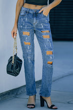 Load image into Gallery viewer, Buttoned Pockets Distressed Jeans | Bottoms/Jeans
