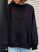 Load image into Gallery viewer, Oversize Round Neck Sweatshirt | Dropped Shoulder
