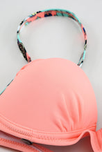 Load image into Gallery viewer, Sexy Pink Padded Gather Push-up Bikini Set | Swimwear/Bikinis
