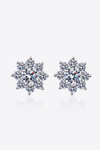 Load image into Gallery viewer, JEWELRY GIVE-AWAY 2024 -1 Carat Moissanite Silver Flower Earrings
