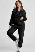 Load image into Gallery viewer, Quarter Zip Jogging Suit | Long Sleeve Top and Pants
