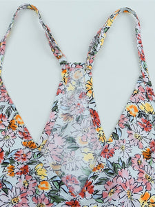 Floral Cami Top | Surplice Neck Blouse