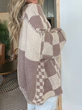 Load image into Gallery viewer, Plaid Open Front Cardigan Sweater
