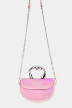 Load image into Gallery viewer, Pink Glossy Semi Circle Top Handle Bag
