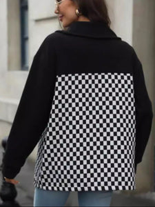 Checkered Long Sleeve Jacket