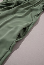 Load image into Gallery viewer, Mist Green Ruffle Sleeve V Neck Frilled Shift Dress
