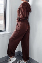 Load image into Gallery viewer, Drawstring Jumpsuit | Full Size Long Sleeve Jumpsuit
