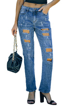 Load image into Gallery viewer, Buttoned Pockets Distressed Jeans | Bottoms/Jeans
