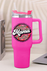 Rose Mama Leopard Print Stainless Steel Insulate Cup with Handle 40oz | Accessories/Tumblers