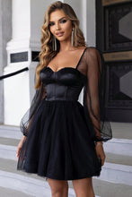 Load image into Gallery viewer, Cocktail Dress | Sweetheart Neck Balloon Sleeve Mini Dress
