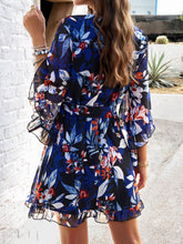 Load image into Gallery viewer, Mini Dress | Ruffled Printed Mini Dress
