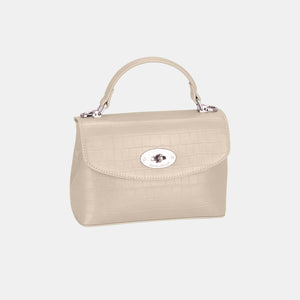 PU Leather Texture Handbag | David Jones