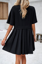 Load image into Gallery viewer, Mini Dress | Round Neck Dropped Shoulder Dress
