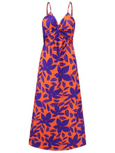 Load image into Gallery viewer, Womens Cami Dress | Twisted Printed V-Neck Cami Dress | maxi dress
