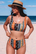 Load image into Gallery viewer, Bohemian Print High Waist Bikini Set | Swimwear/Bikinis
