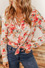 Load image into Gallery viewer, Vibrant Floral Print Chest Pocket Shirt
