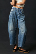 Load image into Gallery viewer, Pocketed Wide Leg Jeans with Buttons
