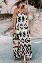 Load image into Gallery viewer, Black Western  Aztec Printed Fashion Vacation Sundress | Dresses/Maxi Dresses
