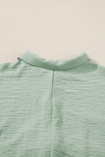 Load image into Gallery viewer, Loose Romper | Spinach Green Half Button Collared
