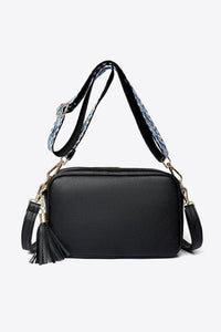 Leather Tassel Cross Body Satchel Bag