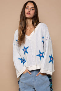 Star Patch Sweater | Long Sleeves