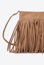 Load image into Gallery viewer, Leather Fringe Sling Cross Body Bag
