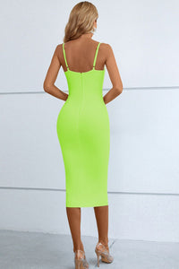 Cocktail Dress | Cutout Spaghetti Strap Bodycon Dress