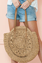 Load image into Gallery viewer, Camel Bohemian Straw Woven Round One Shoulder Bag | Shoes &amp; Bags/Shoulder Bags
