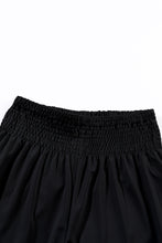 Load image into Gallery viewer, Black Smocked High Waist Joggers | Bottoms/Pants &amp; Culotte
