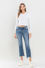 Load image into Gallery viewer, Womens Blue Jeans | Lovervet Mid Rise Frayed Hem Blue Jeans | Blue Jeans
