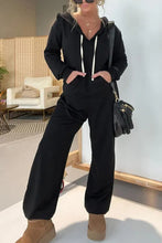 Load image into Gallery viewer, Drawstring Jumpsuit | Full Size Long Sleeve Jumpsuit
