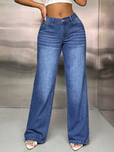 Load image into Gallery viewer, Wide Leg Jeans with Pockets
