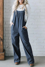 Load image into Gallery viewer, Wide Strap Overalls | Square Neck Pocketed Overalls
