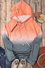 Load image into Gallery viewer, Multicolor Gradient Thumbhole Sleeve Pocketed Zipper Hoodie | Tops/Sweatshirts &amp; Hoodies
