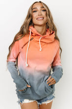 Load image into Gallery viewer, Multicolor Gradient Thumbhole Sleeve Pocketed Zipper Hoodie | Tops/Sweatshirts &amp; Hoodies
