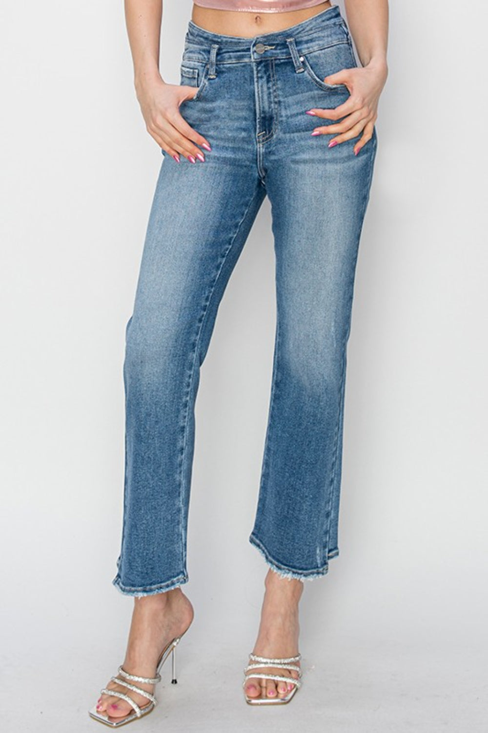 Straight Jeans | RISEN High Rise Slim