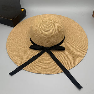 Paper Braided Wide Brim Hat