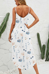 Jumpsuit | Printed Scoop Neck Wide Leg Jumpsuit