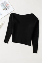 Load image into Gallery viewer, Black Striped Long Sleeve Knit Sweater | Tops/Sweaters &amp; Cardigans
