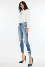 Load image into Gallery viewer, High Rise Frayed Ankle Skinny Jeans
