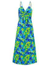 Load image into Gallery viewer, Womens Cami Dress | Twisted Printed V-Neck Cami Dress | maxi dress
