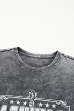 Load image into Gallery viewer, Gray Nashville Music City Graphic Mineral Washed Tee
