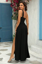 Load image into Gallery viewer, Formal Gown | One-Shoulder Split Maxi Dress
