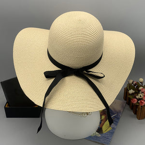 Paper Braided Wide Brim Hat