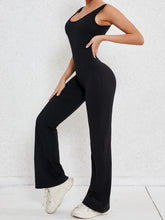 Load image into Gallery viewer, Womens Activewear Jumpsuit | Cutout Wide Strap Scoop Neck Active Jumpsuit

