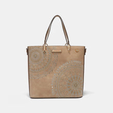 Load image into Gallery viewer, Metallic Embroidery Rhinestone Tote Bag
